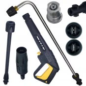 Rosfix ROSFIX SET BRIZGALNA PIŠTOLA Z LANCO VARIO IN KOTNO LANCO – NADOMESTNI DEL ZA KÄRCHER K2–K7 | 160 BAR, 80 CM, BAYONET, CLICK CONNECT, (5000036478)