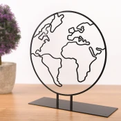 Aberto Design Dekorativna figura Foglia, 22x20 cm, 1.5 mm, Crna