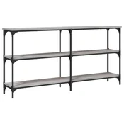 Vidaxl Konzolna mizica siva sonoma 150x29x75 cm inženirski les