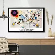 Wallity Dekorativna uramljena slika, 42x62cm, Šarena