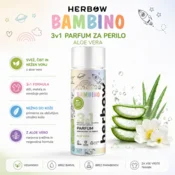 HERBOW BAMBINO Parfum za pranje 3v1 – Aloe vera, 200 ml