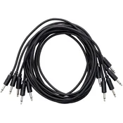 Erica Synths Braided eurorack patch cable 60cm (5pcs, black) 0,6 m Ravni - Ravni Patch kabel
