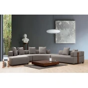 Atelier del Sofa Ugaona garnitura Gondol Siva
