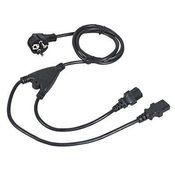 C-TECH 220/230V napajalni kabel, 1, 8m, Y-odcep, VDE