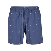 Urban Classics Kratke kopalne hlače vijolično modra/bela