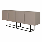 Siva/bež nizka komoda 200x80 cm Titan – Marckeric