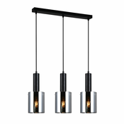 ITALUX PND-5581-3-BK+SG - Luster na sajli SARDO 3xE27/40W/230V crna