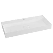 SAPHO SAPHO GODIVA Pravokoten Umivalnik 96x44 cm, Beli Liti Marmor