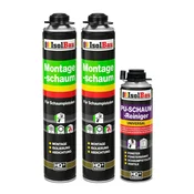 Montažna pena za pištolo B2 Montažna pena 2 x 750 ml 1 x Čistilo