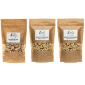 Komplet - soljene pistacije 500 g + 2x indijski oreščki 500 g
