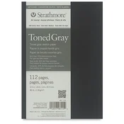 Tonirani papir Art Journal Strathmore Gray mehka vezava | 14 x 20.3 cm