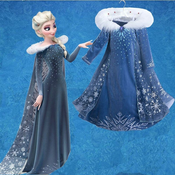 ELZA obleka z ledenim ovratnikom iz Frozen 2-150 E