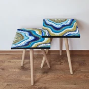 Hanah Home Set klub stocica 2Shp72, 2 komada, Plavi