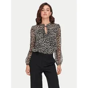 ONLY Bluza Ditsy  bež / siva / črna
