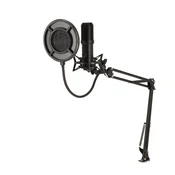 Nedis Mikrofon za pretakanje in igre | Uporablja se za: Namizni / Prenosni računalnik | USB Type-A | Stikalo za vklop/izklop | POP filter