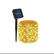 KJB Solarna svetlobna veriga 32 m, 300 LED, topla bela svetloba, 1 kos