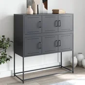 Komoda antracit 100,5 x 39 x 107 cm od celika