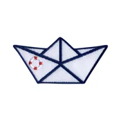 shumee Našitek Origami čoln - rešilni pas - prišit - vezen našitek/značka/emblem