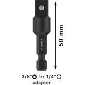 Adapter za vpenjalno steblo PRO Socket Adapter s povezavo z zatiči, 3/8, 50 mm