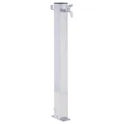 Vidaxl Vrtni vodni stolp 40 cm nerjaveče jeklo kvadraten