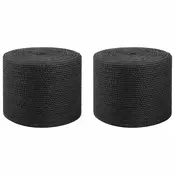 vidaXL Vrv iz jute 2 pcs 2 Črna 100% Tossa jute