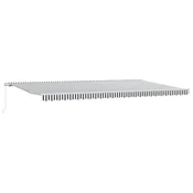 Vidaxl Ročno zložljiva tenda antracit in bela 500x300 cm