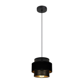 Luster na lanku NESS 1xE27/60W/230V crna