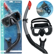 Snorkel Goggles and Tube Bestway Grey Pink Adult (1 Unit)