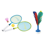 Set Hudora Badminton Kids + Leteča perjanica