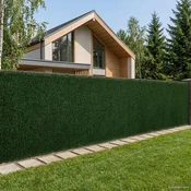Umjetna ograda Tamnozelena 1 x 6 m PVC i celik