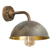 Moretti Luce Stenska svetilka Krog medeninasta starina/polirana premer 31 cm - Dnevna soba/jedilnica - Antični - starinska medenina, polirana medenina - Kovina