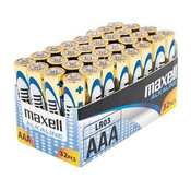 MAXELL baterija AAA (LR03), alkalne, pakiranje v folijo (32 kos)