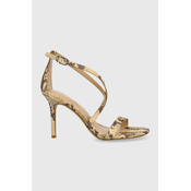 Kožne sandale Lauren Ralph Lauren Gabriele boja: bež, 802891406001