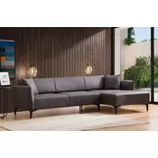 Atelier del Sofa Kutna sofa Belissimo 95x67x270cm Tamno siva