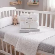 Ready Bebi Prekrivac Vafl - Beli