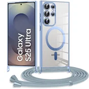Overboard Ovitek za Samsung Galaxy S25 Ultra, Electro MagSafe, moder + vrvica za vstavljanje