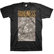 Baroness Gold & Grey (Back Print) Black M Majica