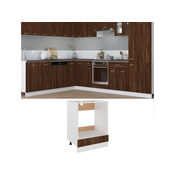 Ormaric za pecnicu Riga Smedi hrast 60x46x81,5 cm Konstruirano drvo