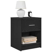 vidaXL Nočne omarice 2 kosa s predalom črne 40x34x50 cm