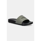 Natikači Calvin Klein CHUNCKY POOL SLIDE R moški, črna barva, HM0HM01063