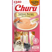 Churu Kremni mačji prigrizek - losos, 4 x 14 g - Čisti losos