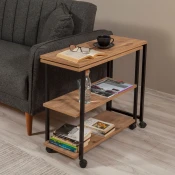 Hanah home Klub sto Melin 70x63x76cm Bež-Crni