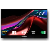 1 to 3 VERBATIM 15.6 PRENOSNI MONITOR NA DOTIK ZA PRENOSNE PAMETNE TELEFONE 4K ULTRA HD