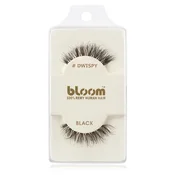 Bloom Natural lepilne trepalnice iz naravnih las (Dwispy  Black) 1 cm