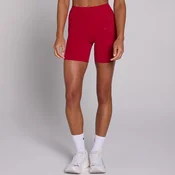 MP ženske trening kratke hlače z žepi - rdeča - XS