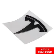 Tesla emblem za Model 3/Y – sprednji ali zadnji logo v več barvah – Model: Tesla Model Y, Barva: Črna, Položaj: Zadaj