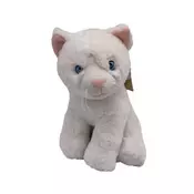 Plišasta mucka 20 cm - bela
