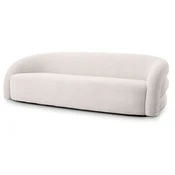 Casa Padrino luxury sofa white/black 220 x 92 x H. 65 cm - Living room sofa - Hotel sofa - Living room furniture - Hotel furniture - Luxury furniture - Luxury furnishings