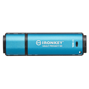 USB DISK Kingston Ironkey 128GB Vault Privacy 50, 3.2 Gen1, kovinski, strojna zaščita