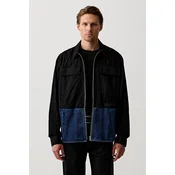 KARL LAGERFELD JEANS Prehodna jakna moder denim / črna